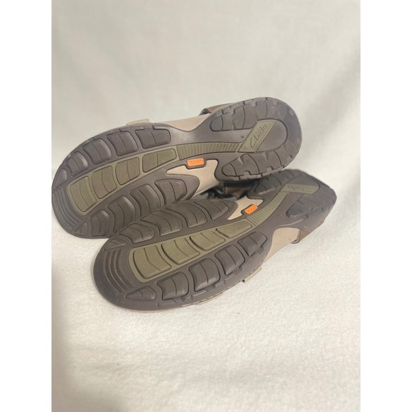 Clarks Leather Sport Sandals Fisherman Men 12M Brown Adjustable Straps 63581 main image 4